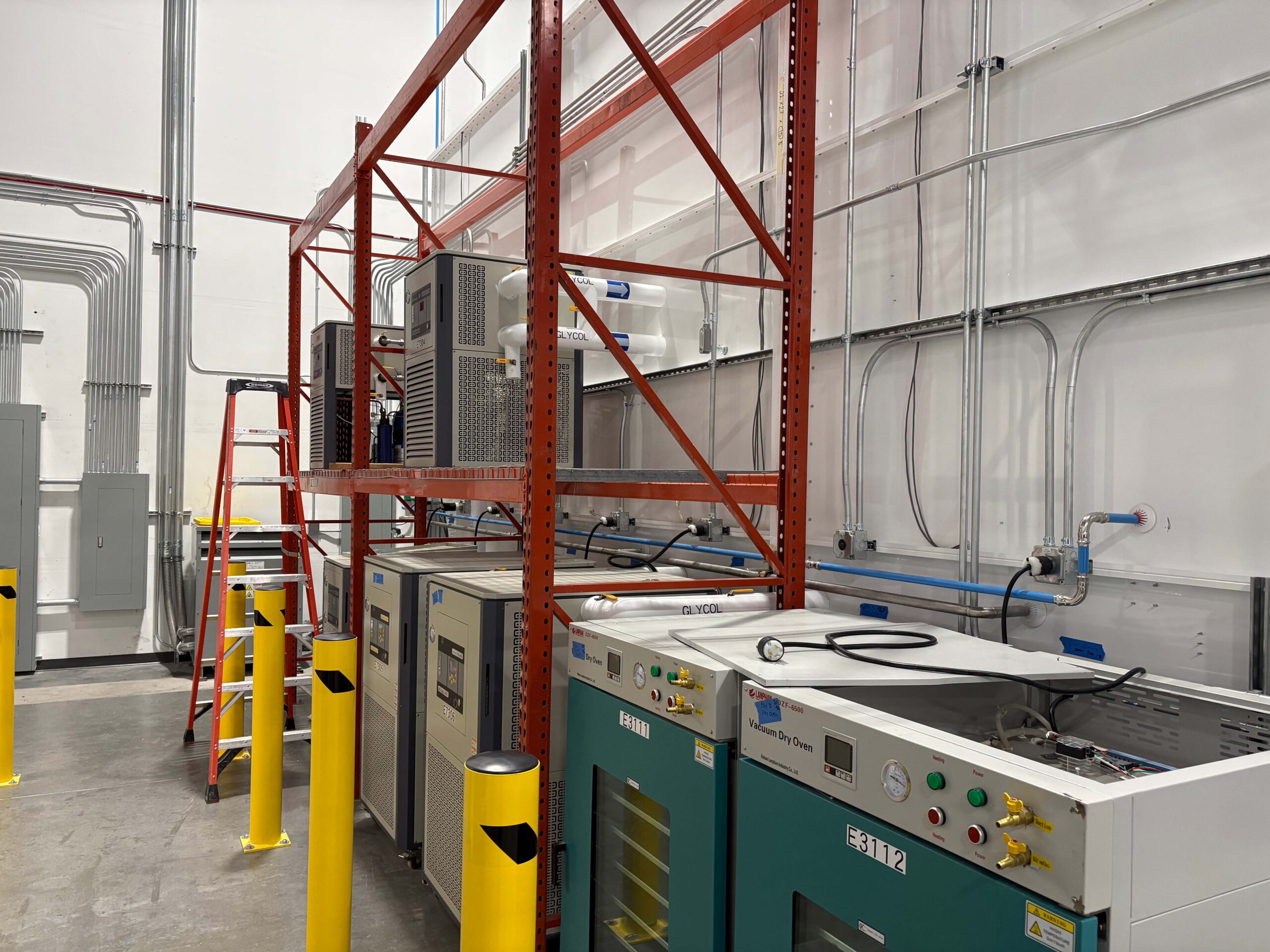 Specialized processing equipment inside the Kailash Farms production facility.